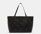 Tony Bianco Zulu Woven Tote Bag - Black