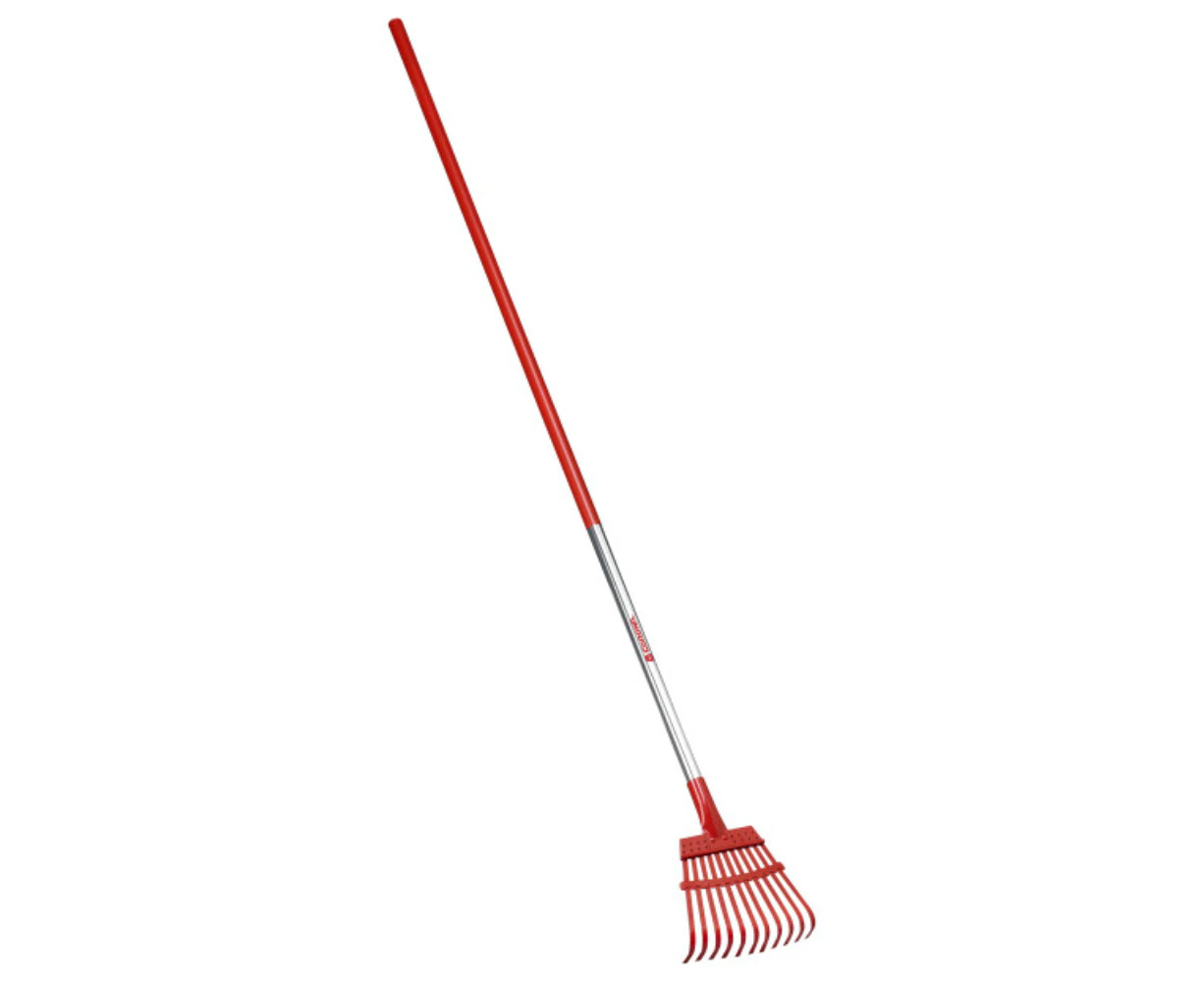 CORONA Fixed Tine Shrub Rake With Aluminum Handle - 8in