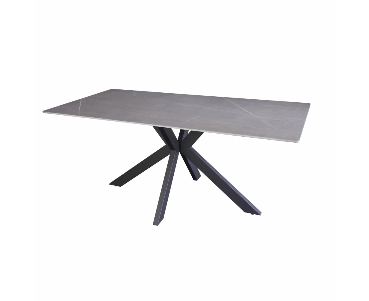 Raimon Furniture Marion Rectangular Modern Ceramic Kitchen Dining Table 180cm - Bulgarian Grey