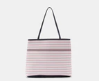 Tommy Hilfiger Rose Striped Tote Bag - White/Pink