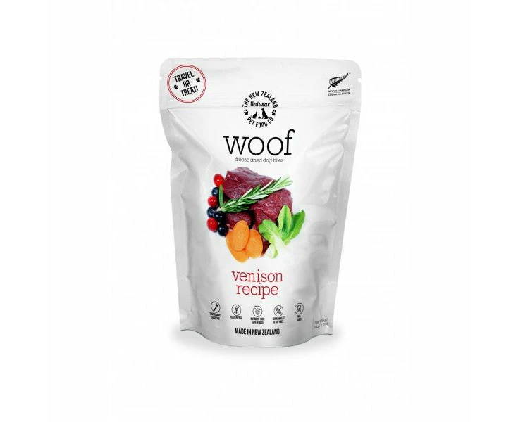 Woof Freeze Dried Dog Treat Venison 50gm