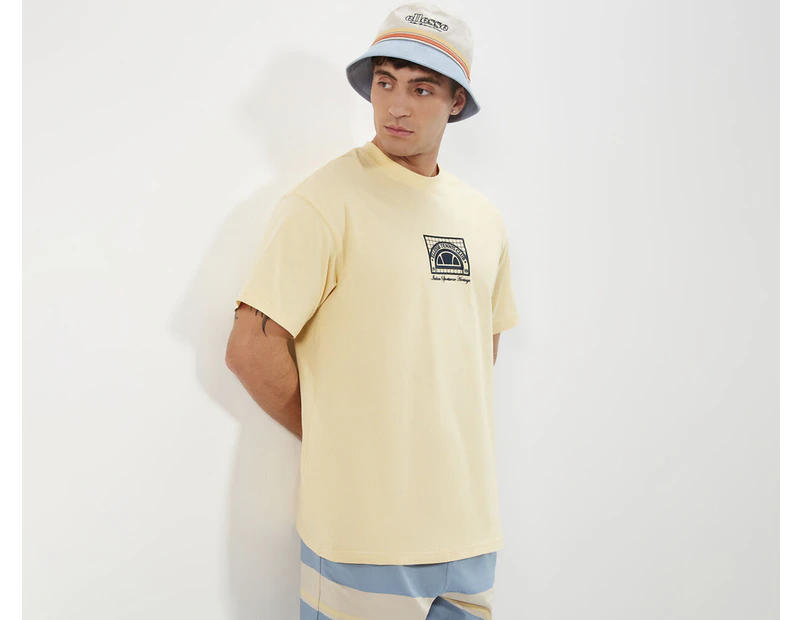 Ellesse Men's Entrada Tee / T-Shirt / Tshirt - Light Yellow