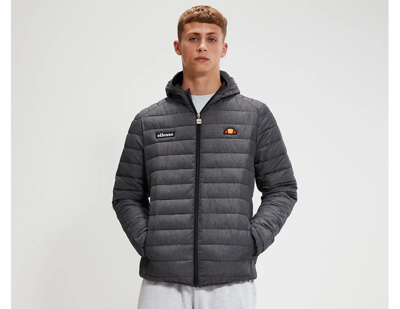 Ellesse Men's Lombardy Puffer Jacket - Dark Grey Marle