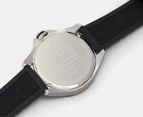 Tommy Hilfiger Men's 49mm Cody Silicone Watch - Black/Silver