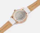 Tommy Hilfiger Women's 36mm Page Leather Watch - Carnation Gold/White