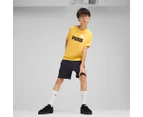 Puma Kids'/Youth Essentials 2 Colour Logo Tee / T-Shirt / Tshirt - Sunny Yellow