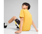 Puma Kids'/Youth Essentials 2 Colour Logo Tee / T-Shirt / Tshirt - Sunny Yellow