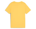 Puma Kids'/Youth Essentials 2 Colour Logo Tee / T-Shirt / Tshirt - Sunny Yellow