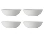 Set of  4 Maxwell & Williams 20cm White Basics Soup / Pasta Bowl