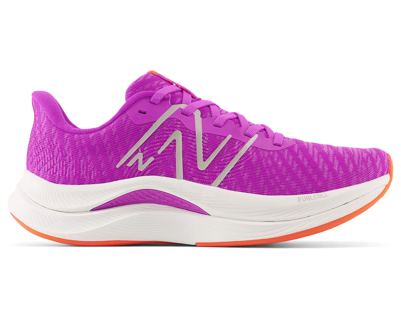 New Balance Women's FuelCell Propel v4 Wide Fit Running Shoes - Purple/White/Orange