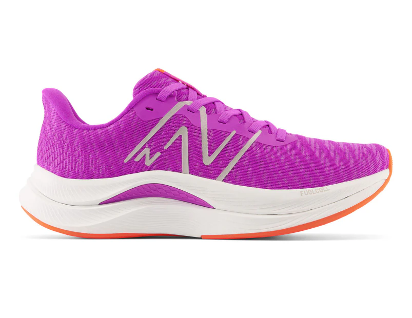 New Balance Women's FuelCell Propel v4 Wide Fit Running Shoes - Purple/White/Orange