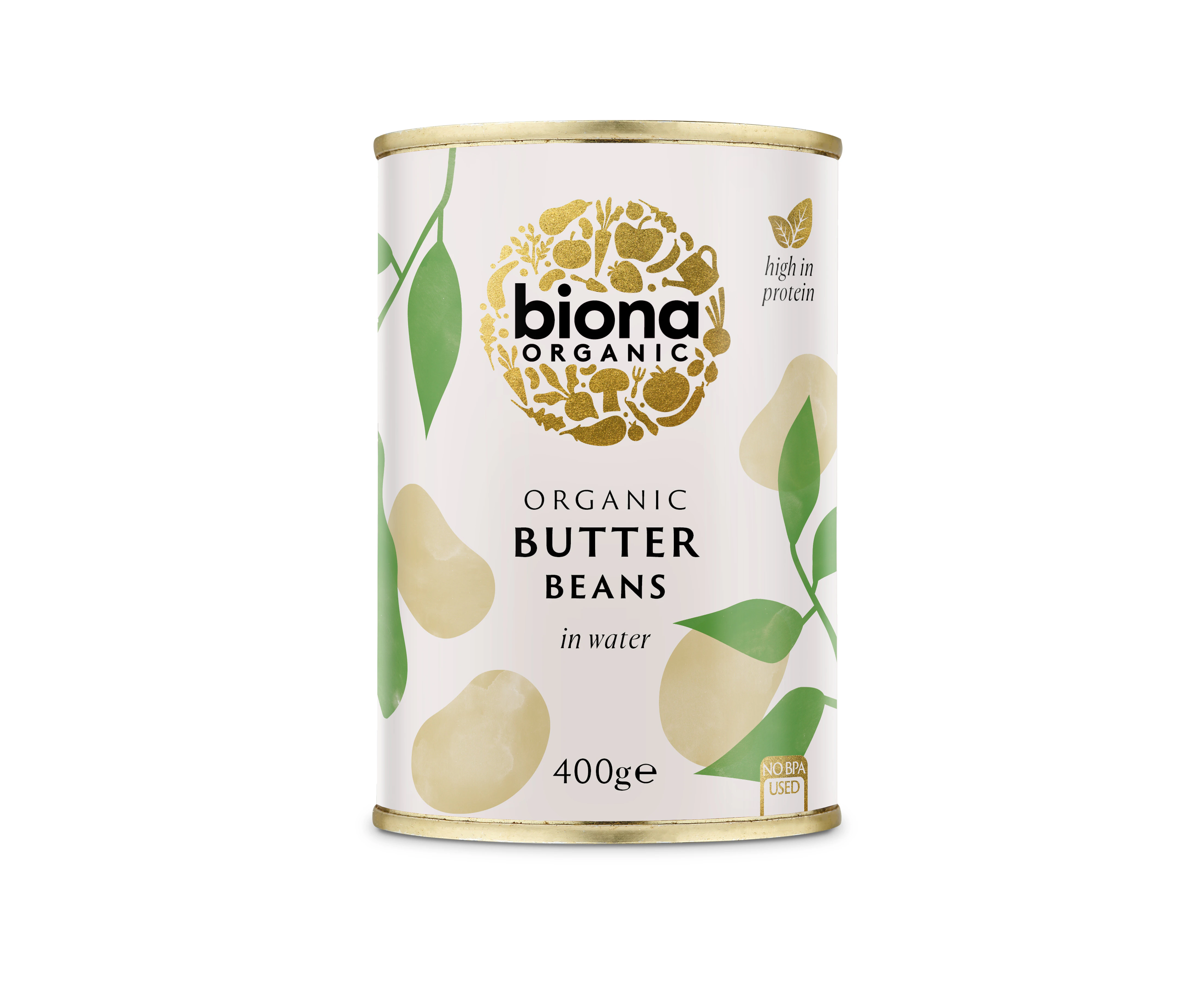 Biona Organic Butter Beans 400g (Pack of 6)