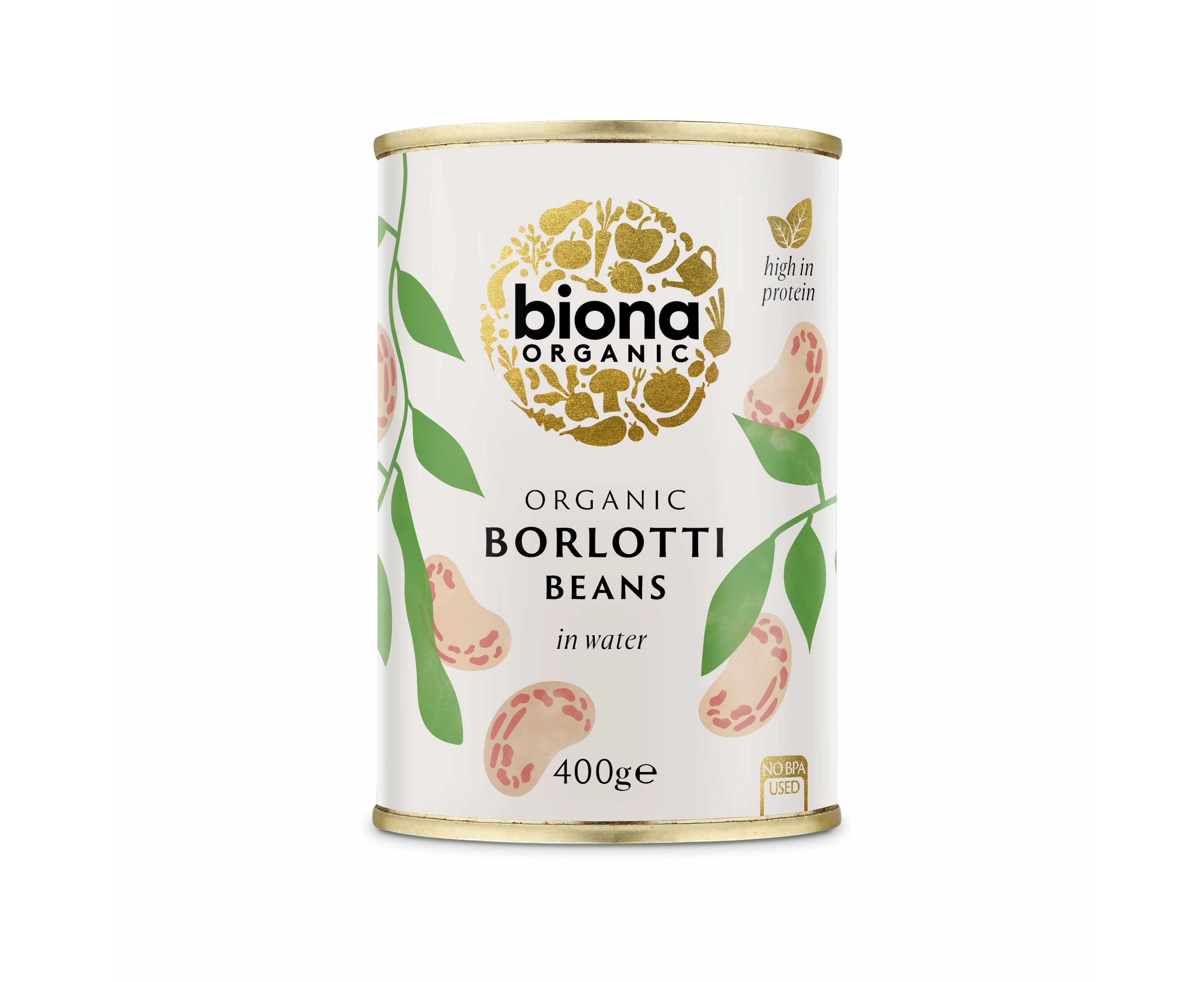 Biona Organic Borlotti Beans 400g (Pack of 6)