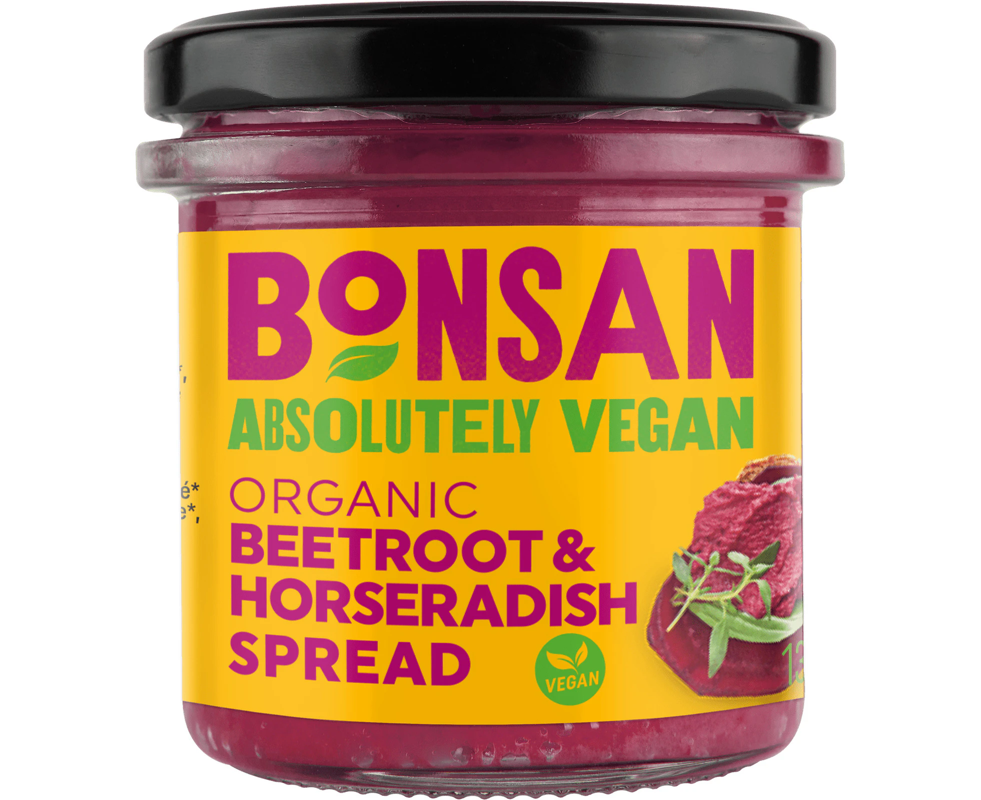 Bonsan Pate Beetroot Horseradish Org 130g