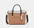 Nine West Lior Satchel Bag - Dark Khaki/Black Multi