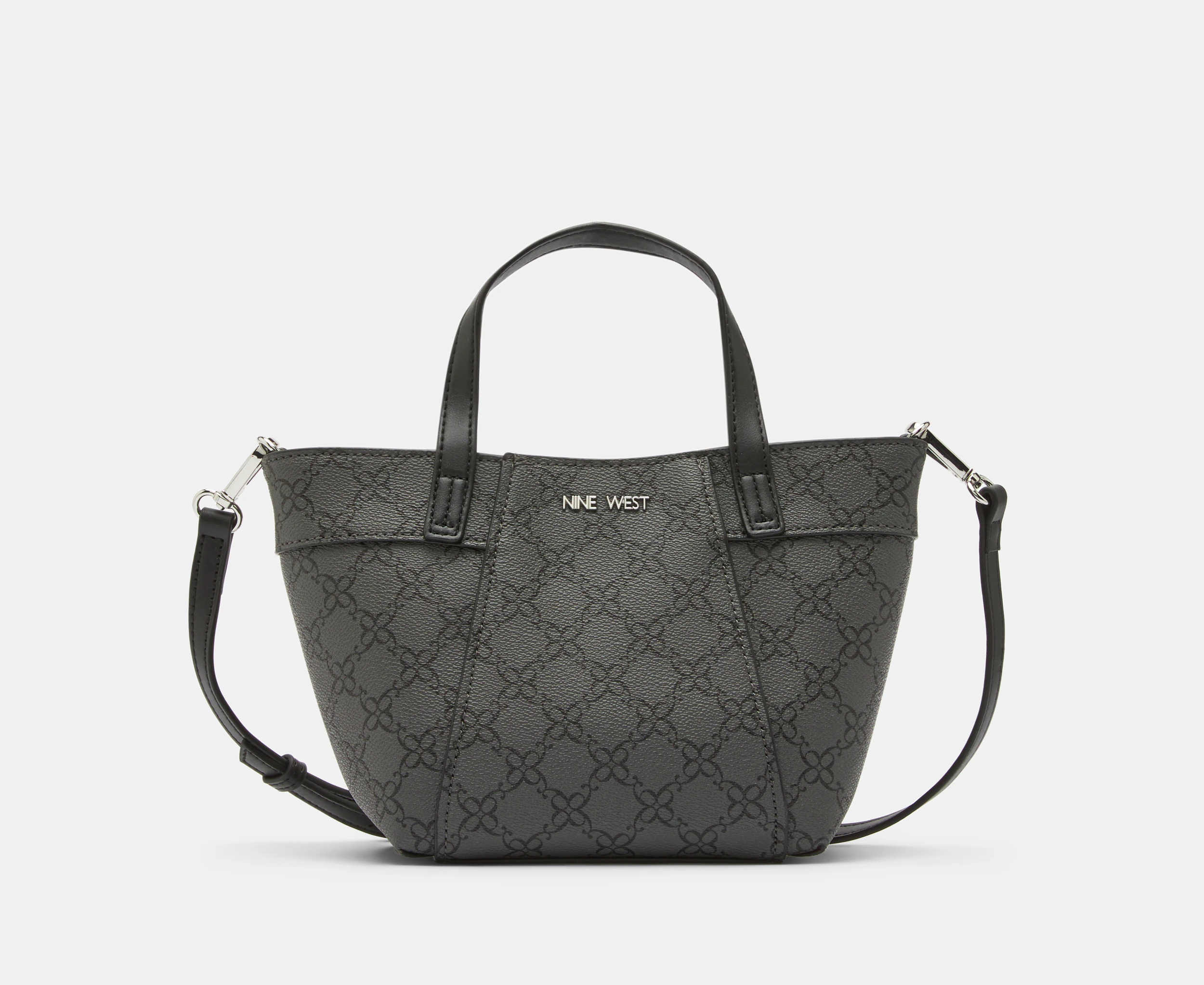 Nine West Bex Mini Tote Bag - Jet Black Logo