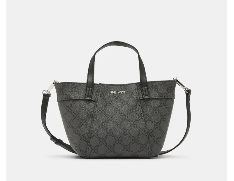 Nine West Bex Mini Tote Bag - Jet Black Logo