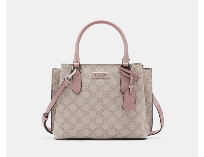 Nine West Shonda Satchel Bag - Mushroom Logo/Dusk