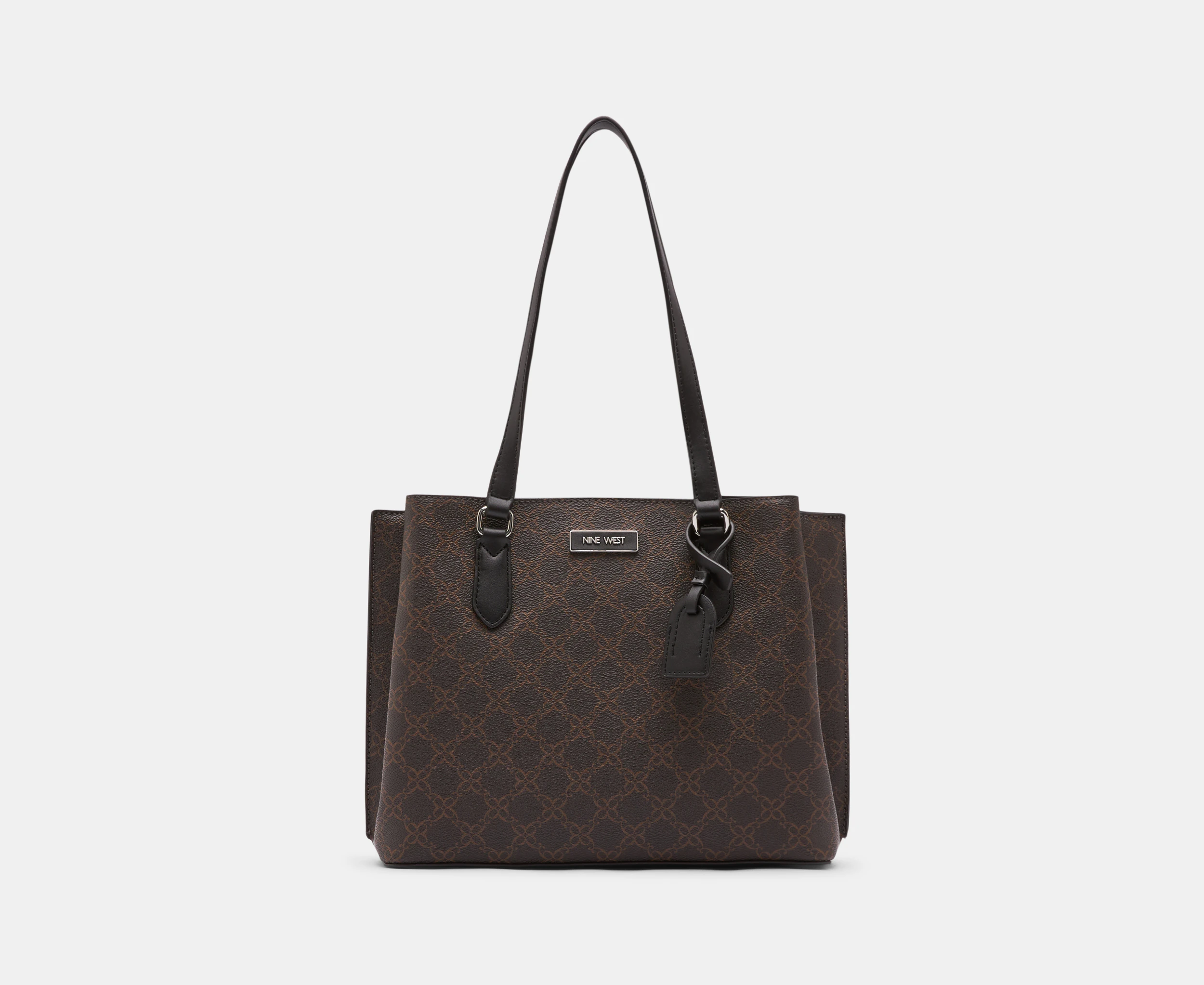 Nine West Shonda Carryall - Brown Logo/Black