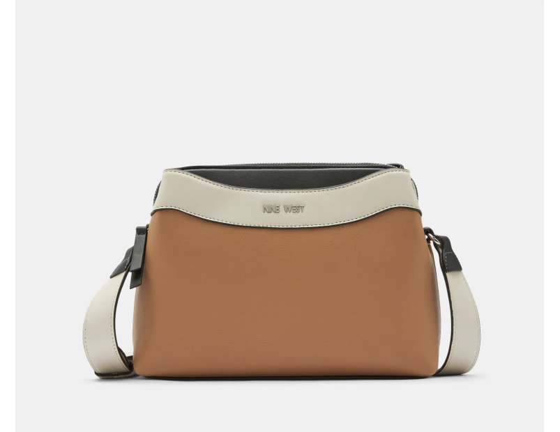 Nine West Lior Mini Dome Crossbody Bag - Dark Khaki/Black Multi