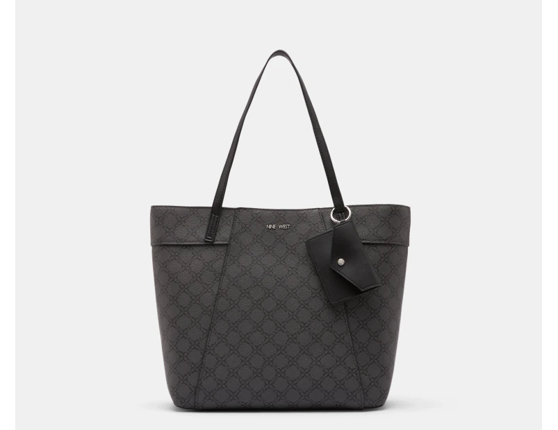 Nine West Bex Tote Bag - Jet Black Logo