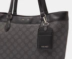 Nine West Lior Tote Bag - Jet Black Logo