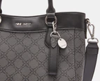 Nine West Lior Satchel Bag - Black Logo