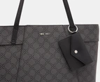 Nine West Bex Tote Bag - Jet Black Logo