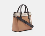 Nine West Lior Satchel Bag - Dark Khaki/Black Multi