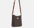 Nine West Gelina Swingpack Bag - Brown Logo