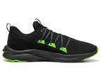 Puma Men's SoftRide One4All Running Shoes - Puma Black/Green Glare/Cool Dark Grey