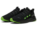 Puma Men's SoftRide One4All Running Shoes - Puma Black/Green Glare/Cool Dark Grey