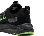 Puma Men's SoftRide One4All Running Shoes - Puma Black/Green Glare/Cool Dark Grey