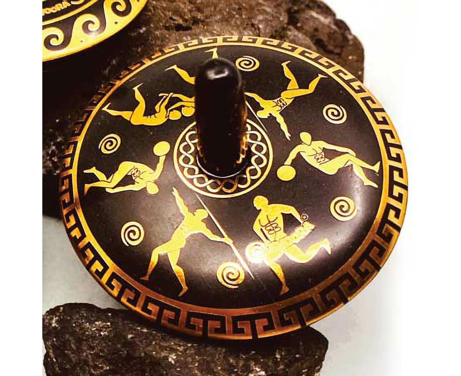 Svoora Olympic Games Ancient Greek Tin Spinning Top - Svoora