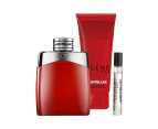 Montblanc Legend Red 3 Piece 100ml Eau De Parfum