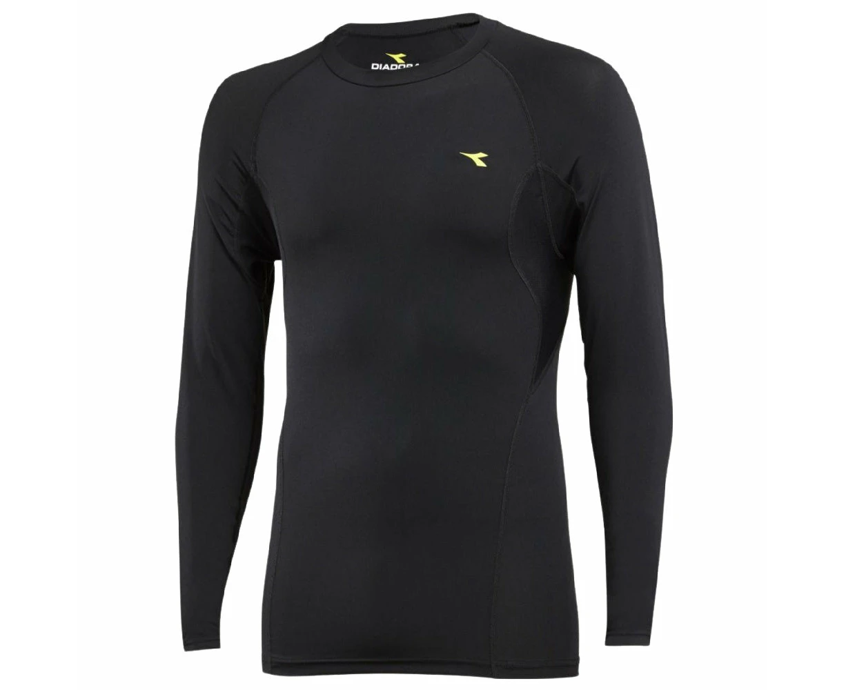 Diadora| Mens Compression Long Sleeve Tee (Black)