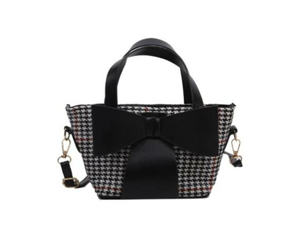 PU Leather Crossbody Bags Lady Shoulder Handbags Female Simple Small Houndstooth Summer for Women Trend