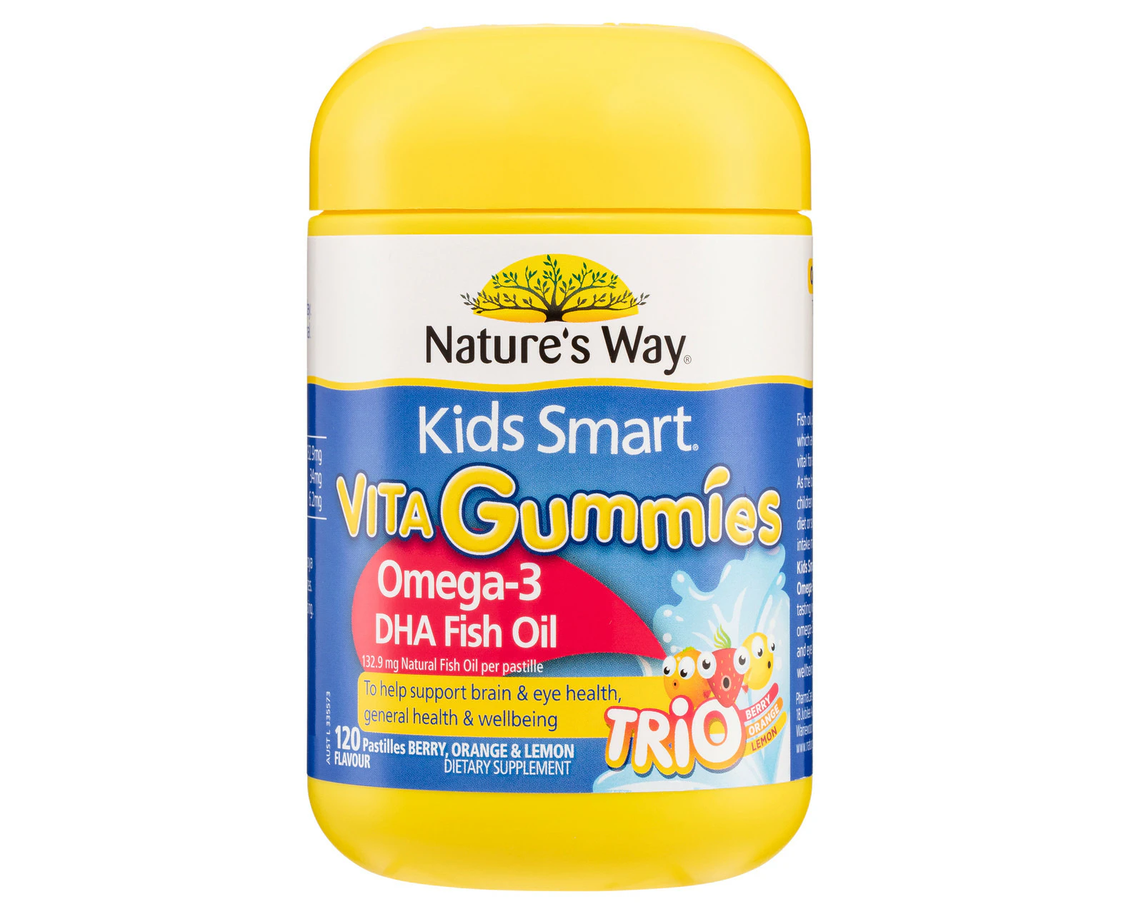 Nature's Way Kids Smart Vita Gummies Omega-3 DHA Fish Oil 120 Pack