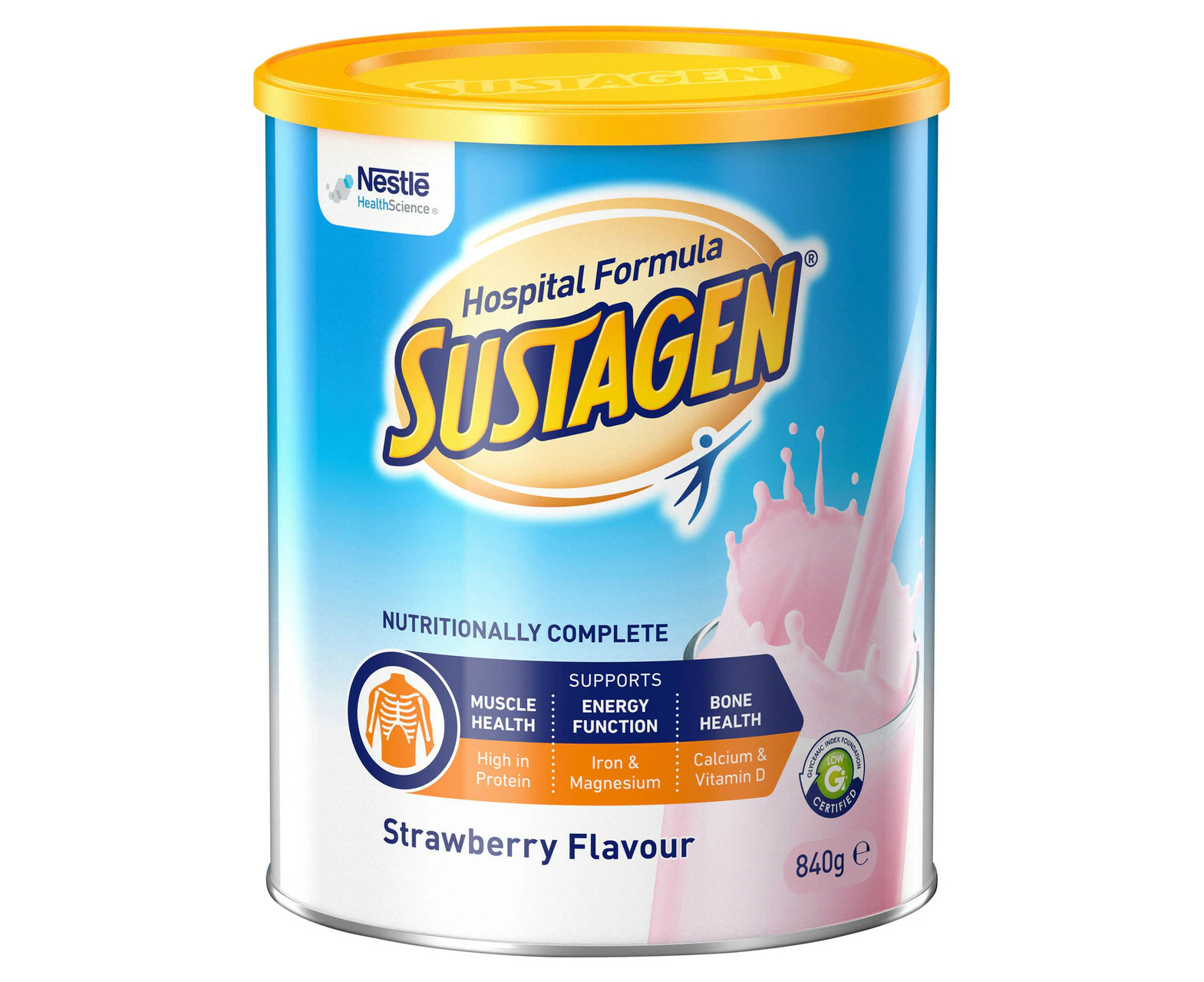 SUSTAGEN(R) Hospital Formula Strawberry 840g Powder Nutritional Supplement