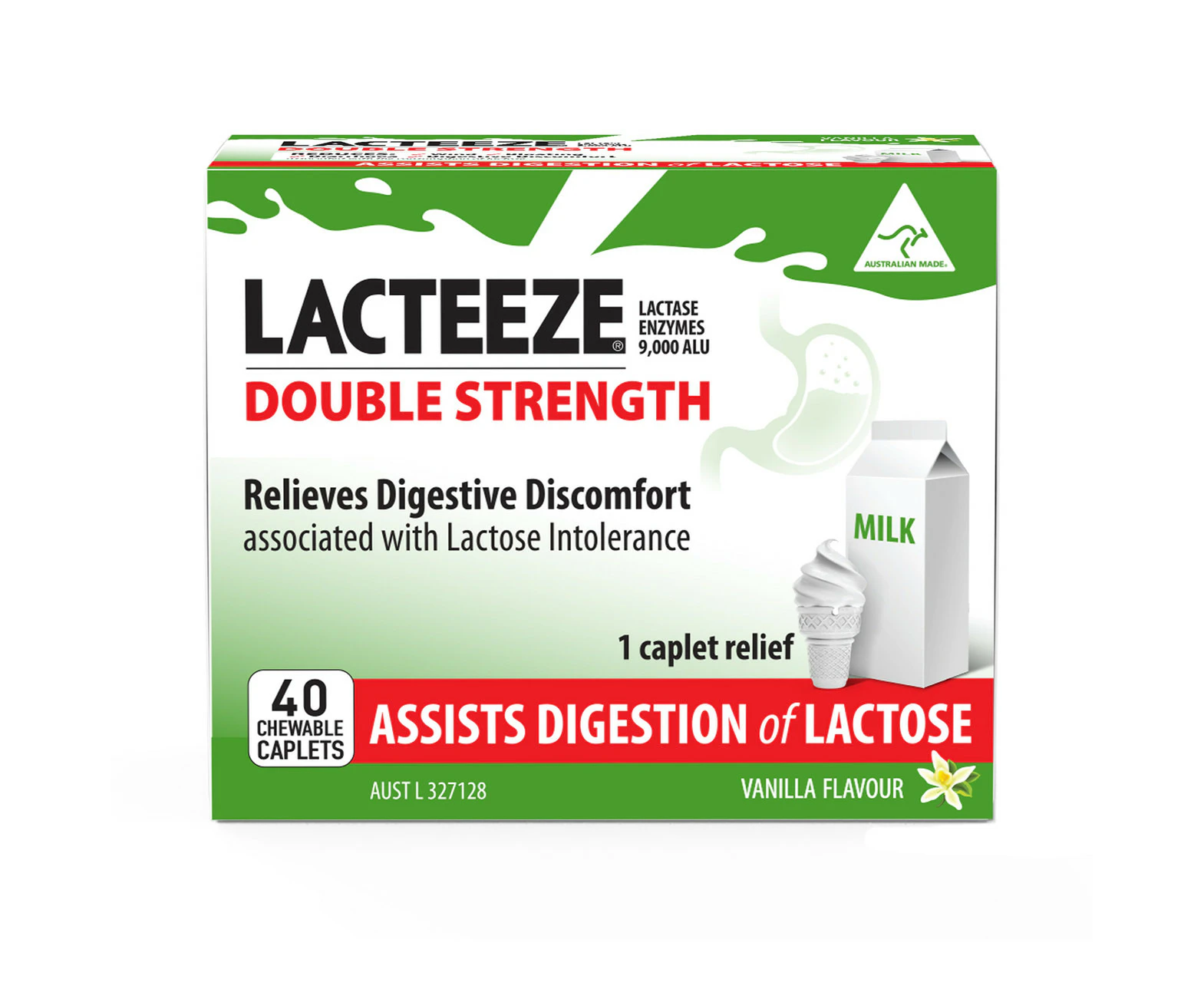 Lacteeze Double Strength 40 Caplets