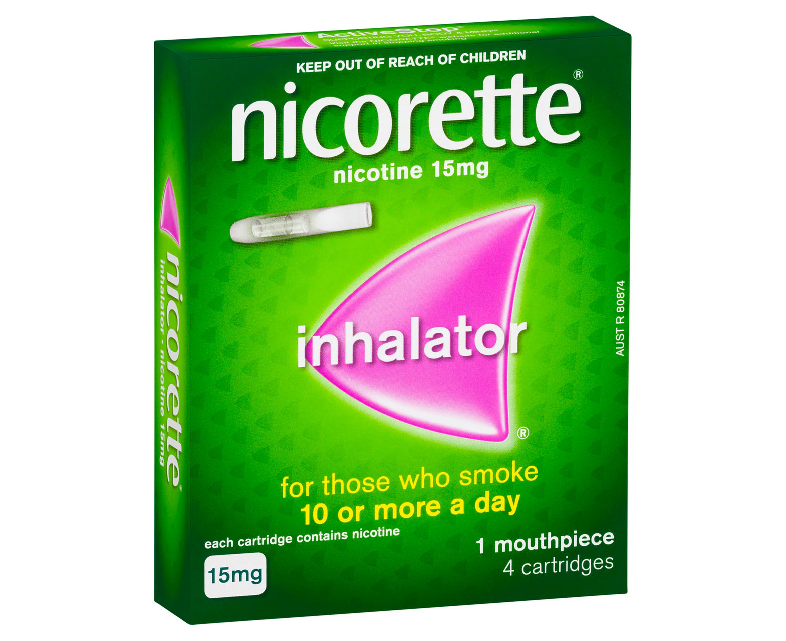 Nicorette Quit Smoking Nicotine Inhalator 4 Pack