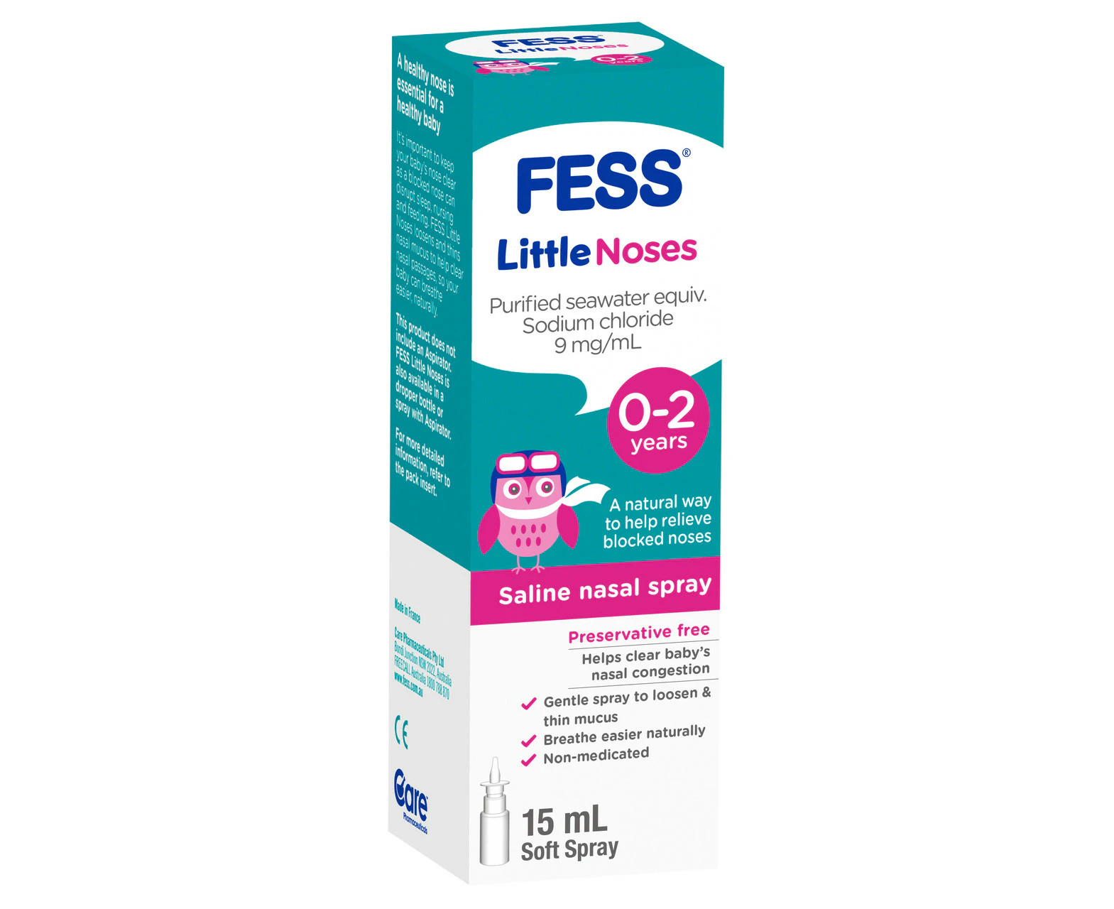 FESS Little Noses Saline Nasal Spray 15mL