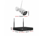 UL-tech Wireless CCTV Security System 8CH NVR 3MP 4 Square Cameras