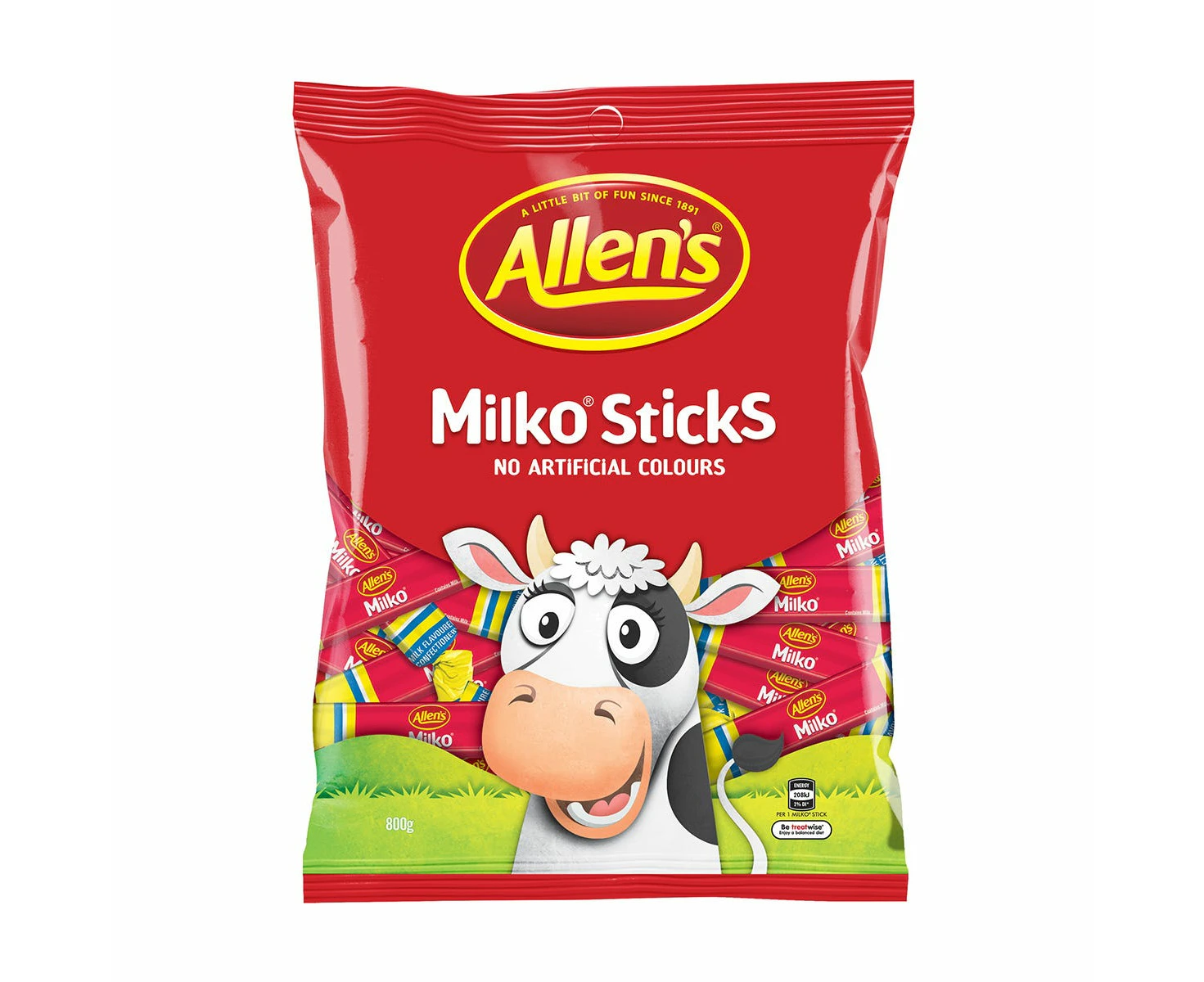 Allens Milko Chews 800g bag