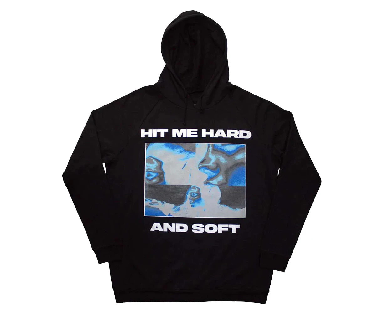 Billie Eilish Unisex Adult Hit Me Hard And Soft Negative Pull Over Hoodie (Black) - RO12699