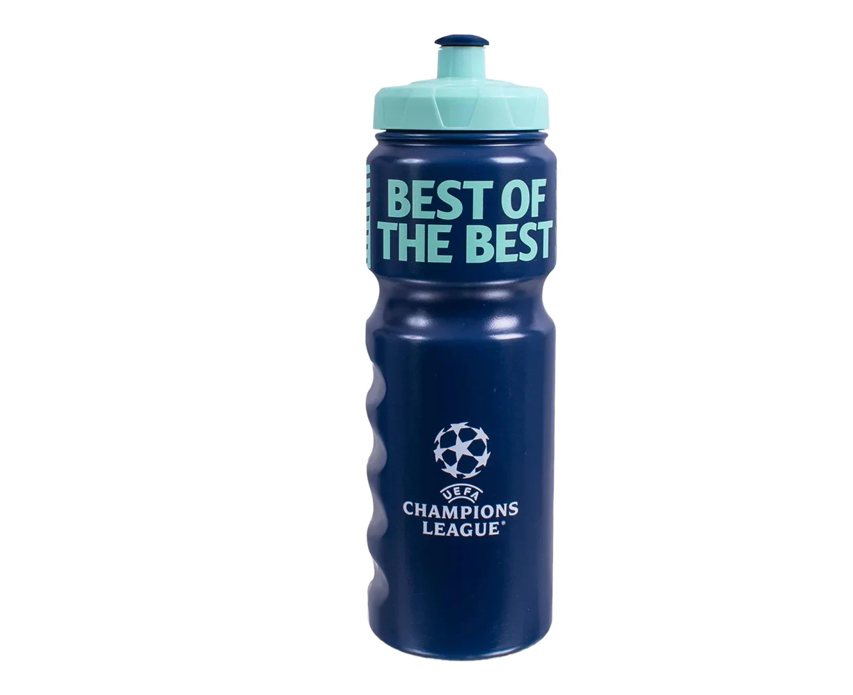 UEFA Champions League Plastic 750ml Bottle (Navy/Blue) - RD3833