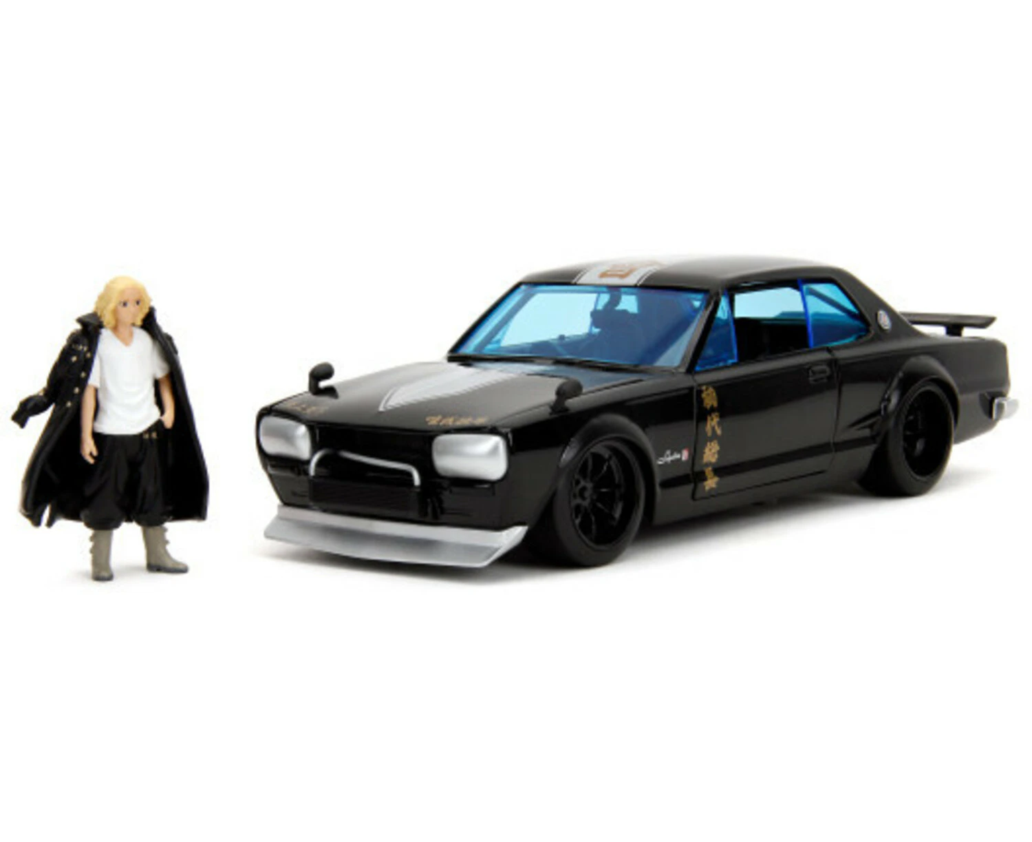 Jada Toys - 1:24 Tokyo Revengers - 1971 Nissan Skyline GT-R Die-Cast Car & 2.75" Mikey Figure  [COLLECTABLES] Figure, USA import