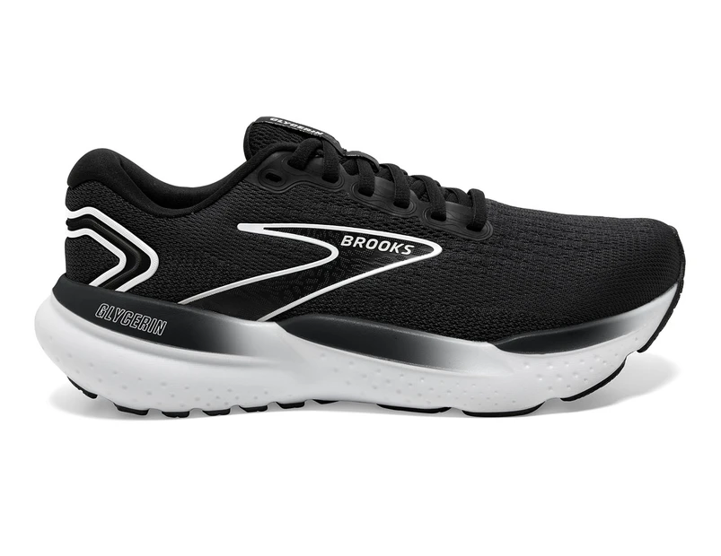 Brooks Women's Glycerin 21 Running Shoes - Black/White