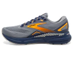 Brooks Men's Adrenaline GTS 23 Running Shoes - Grey/Crown Blue/Orange