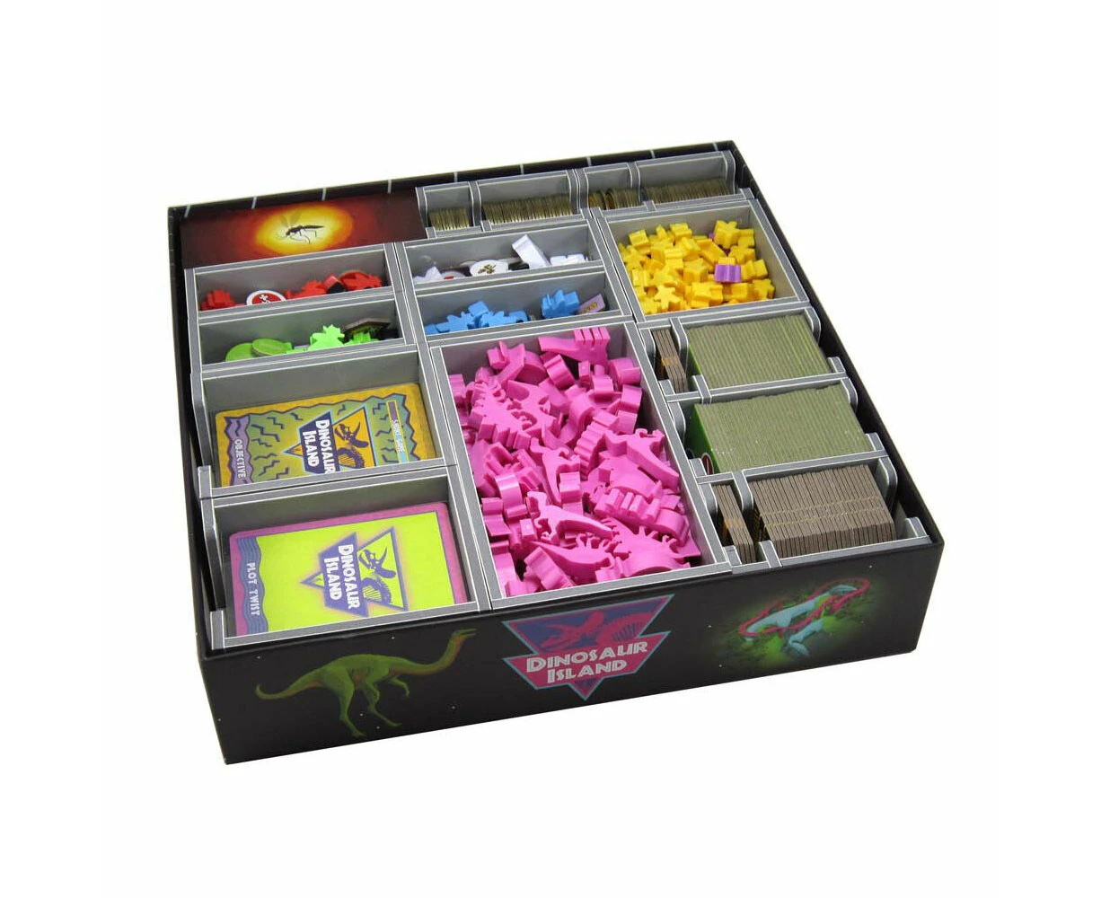 Folded Space Game Box Inserts Organiser For Dinosaur Island & Totally Liquid